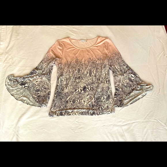 Calvin Klein Tops - Pink Snake Skin blouse
